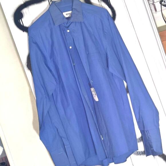NWT Hugo Boss Blue Dress Shirt - Picture 1 of 4
